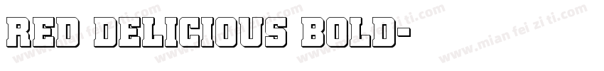 Red Delicious Bold字体转换